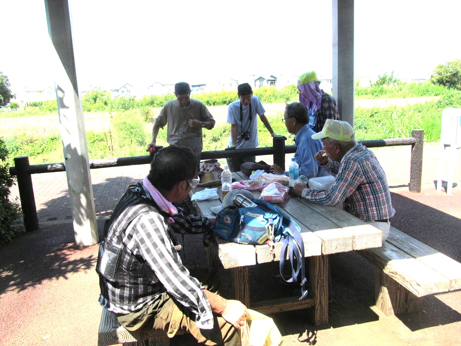 作業後の休憩_ご苦労様でした