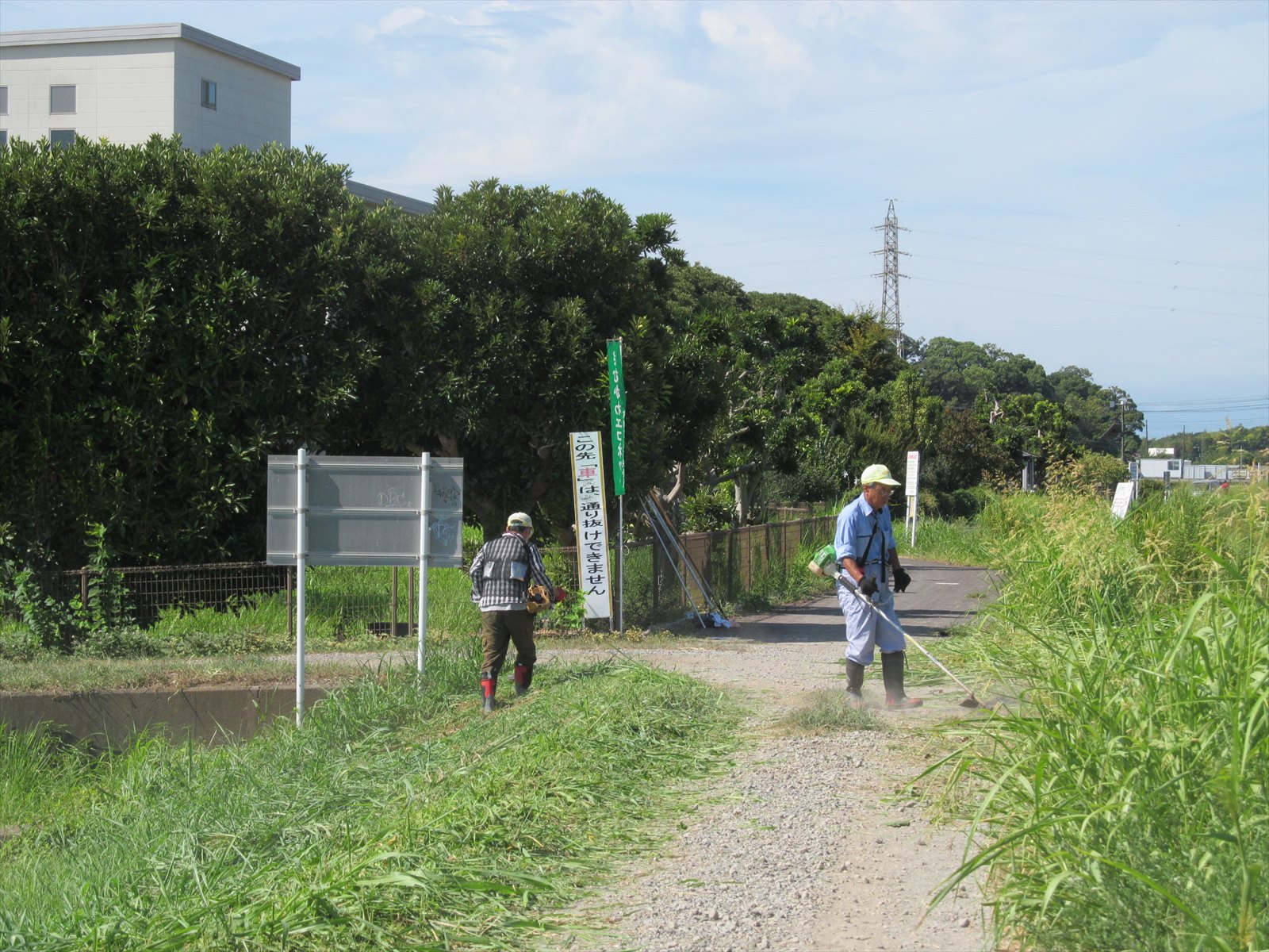 作業中