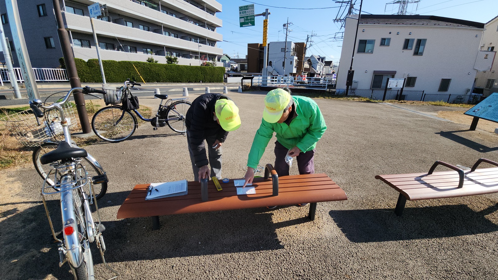 小出川大曲橋_測定中