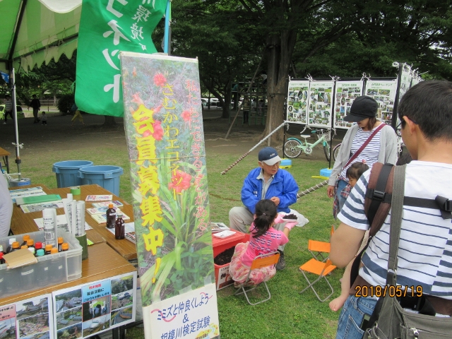 湘南流域協議会出展：ミミズの卵が見れました