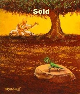Shaolin Practicing Mantis/ sold 