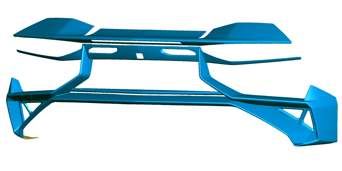 Lamborghini Aventador Superveloce 3D Scan Rear Bumper