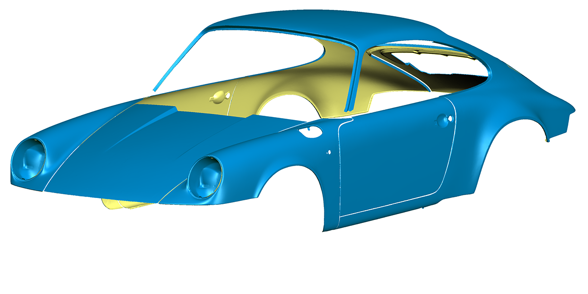 3D Scan ISO front Porsche 911 964