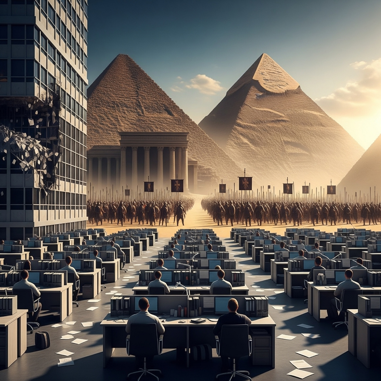 Was Pyramiden, das römische Heer und Bürokratie gemeinsam haben ...