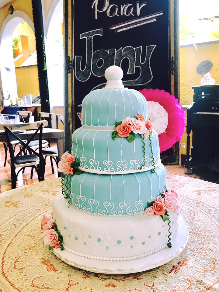Pastel para Boda en cuernavaca morelos en forma de kiosko