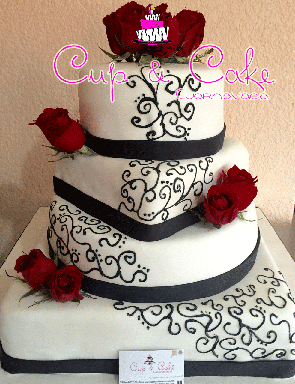 Pastel para Boda en cuernavaca morelos garigoliado