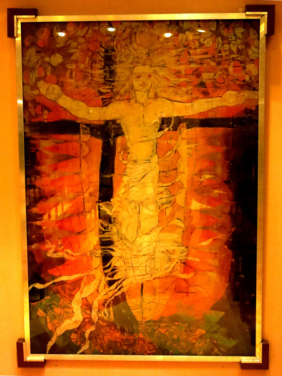 Fastentuch - Wachsbatik von Mag. Silvia Heilmann