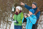 (c)NABU/Frank Hecker: Vogelbeobachtung im Winter