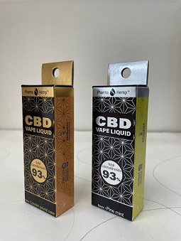 【紙製ブリスター化粧箱】Pharma Hemp Japan様　CBDカートリッジ用箱