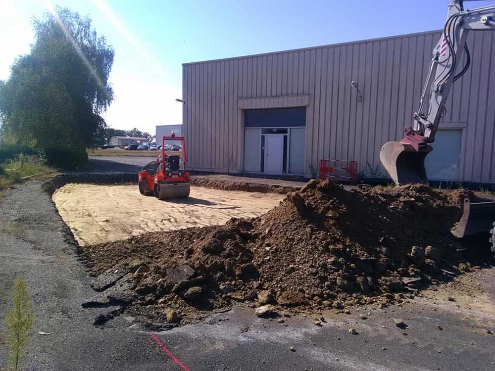 ED-TP purge de chaussée pour parking Poids-Lourds