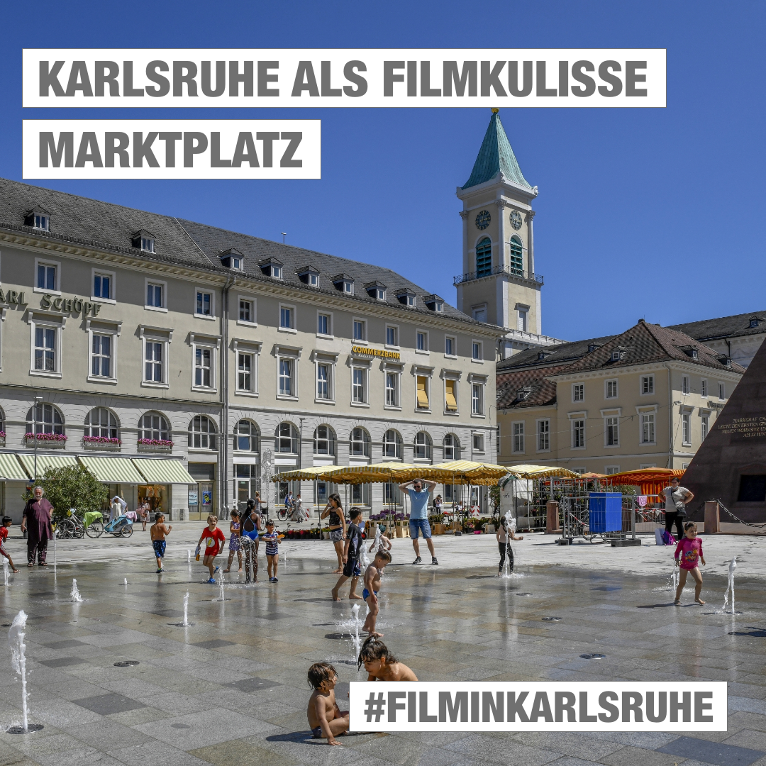 Karlsruhe als Filmkulisse: Der Marktplatz