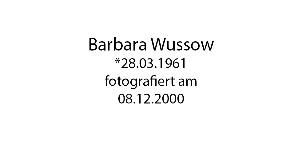 Barbara Wussow foto organico Picture Bild Krackhardt Christof Menschen des veröffentlichten Lebens Geburt Birth Datum