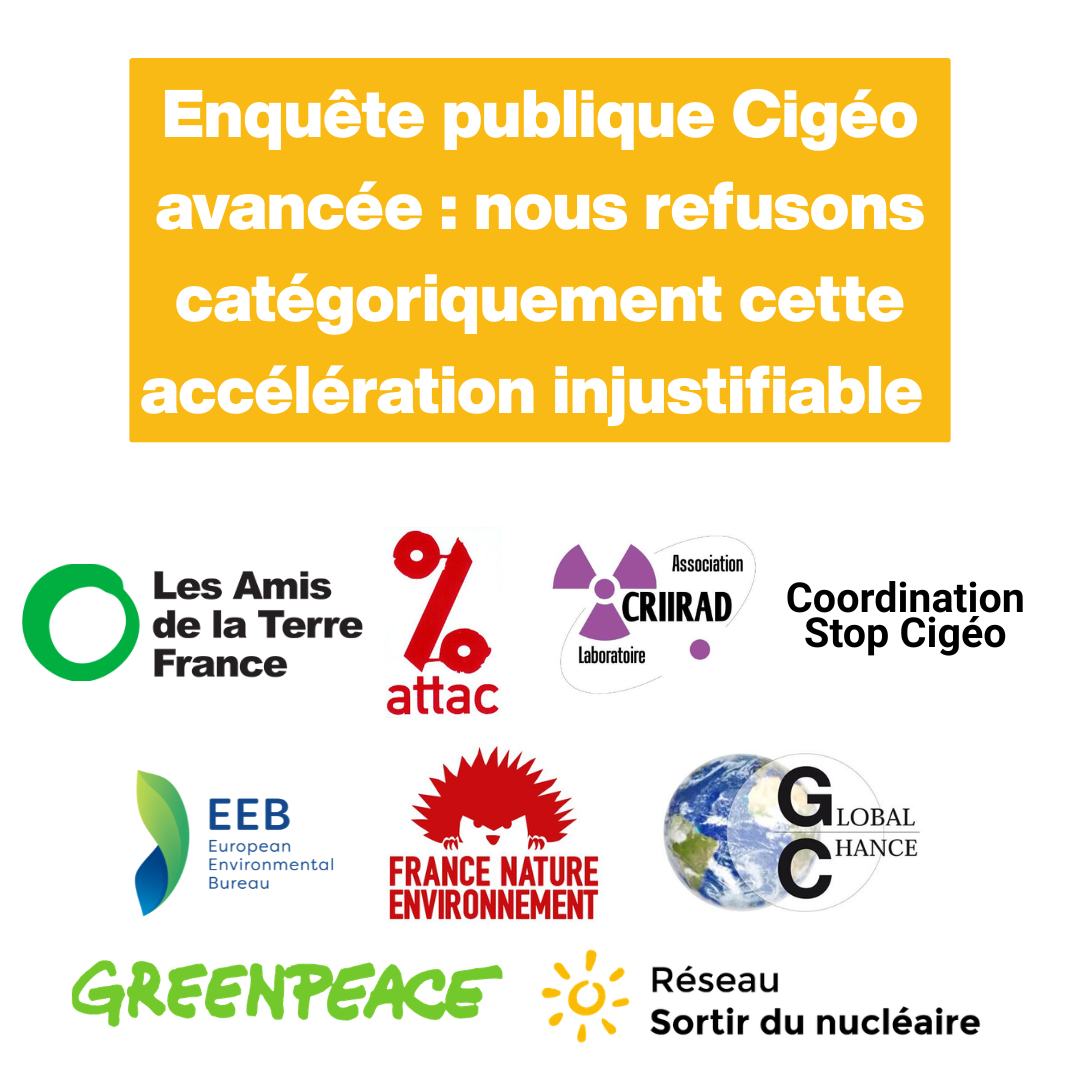 Enquête publique CIGEO avancée : nous refusons catégoriquement cette accélération injustifiable