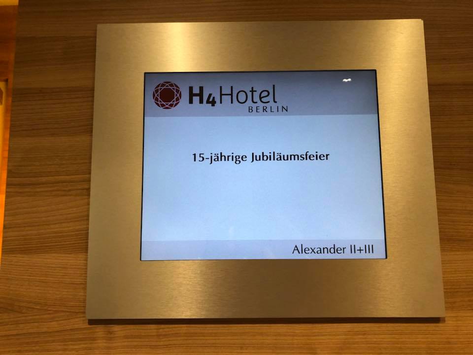 Veranstaltungs-Schild im Hotel   © Offizieller Alexander Klaws Fanclub