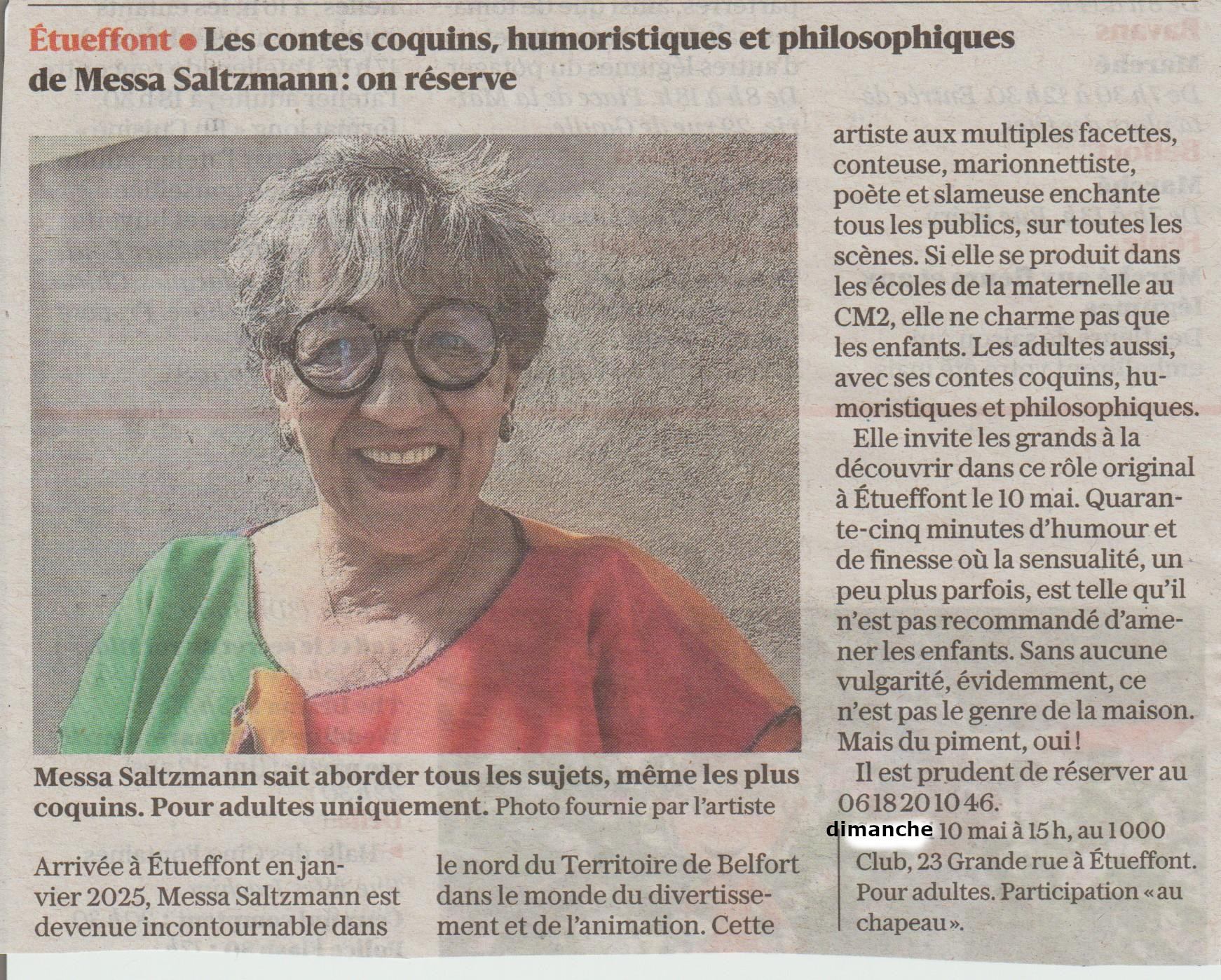 spectacle adultes 10 mai
