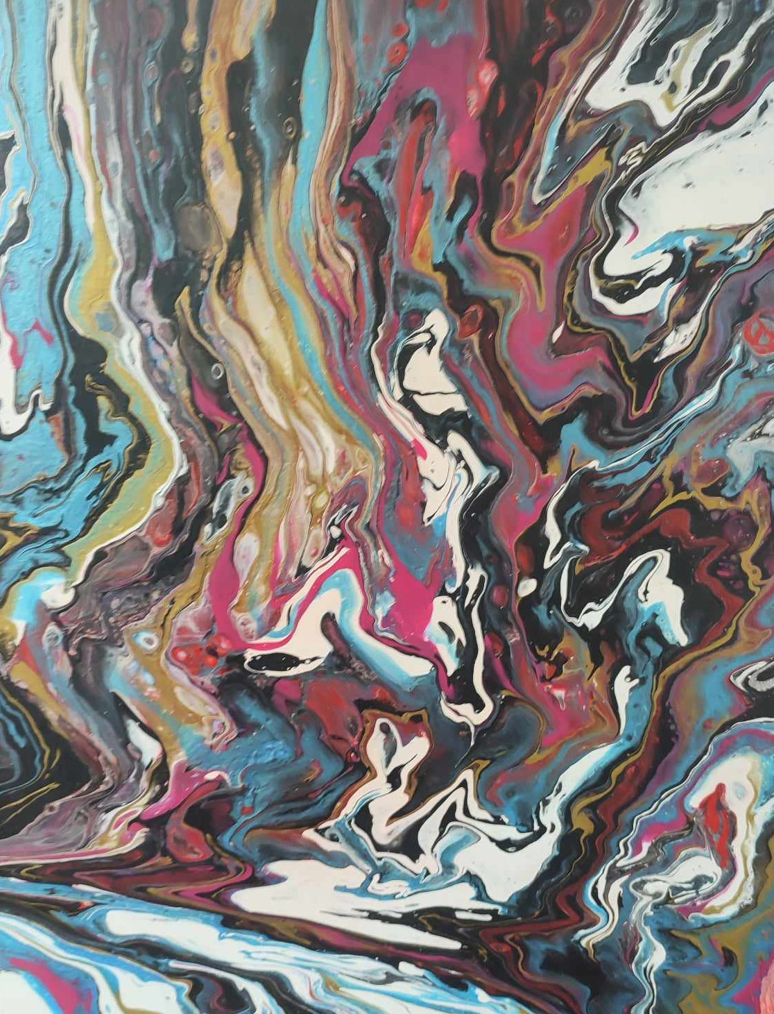 démonstration peinture au fer à repasser et essai technique par le public 