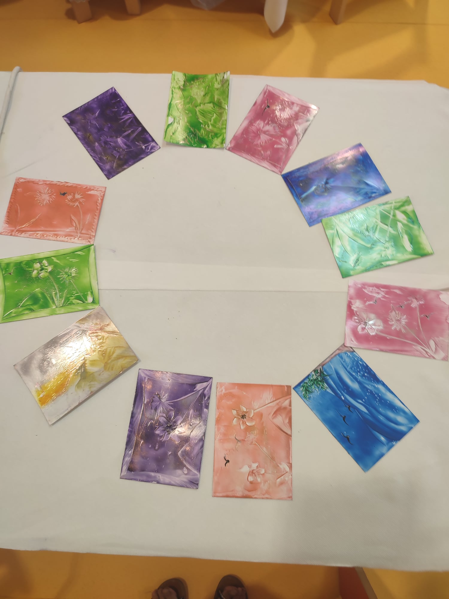 atelier peinture à la cire créations groupe 2