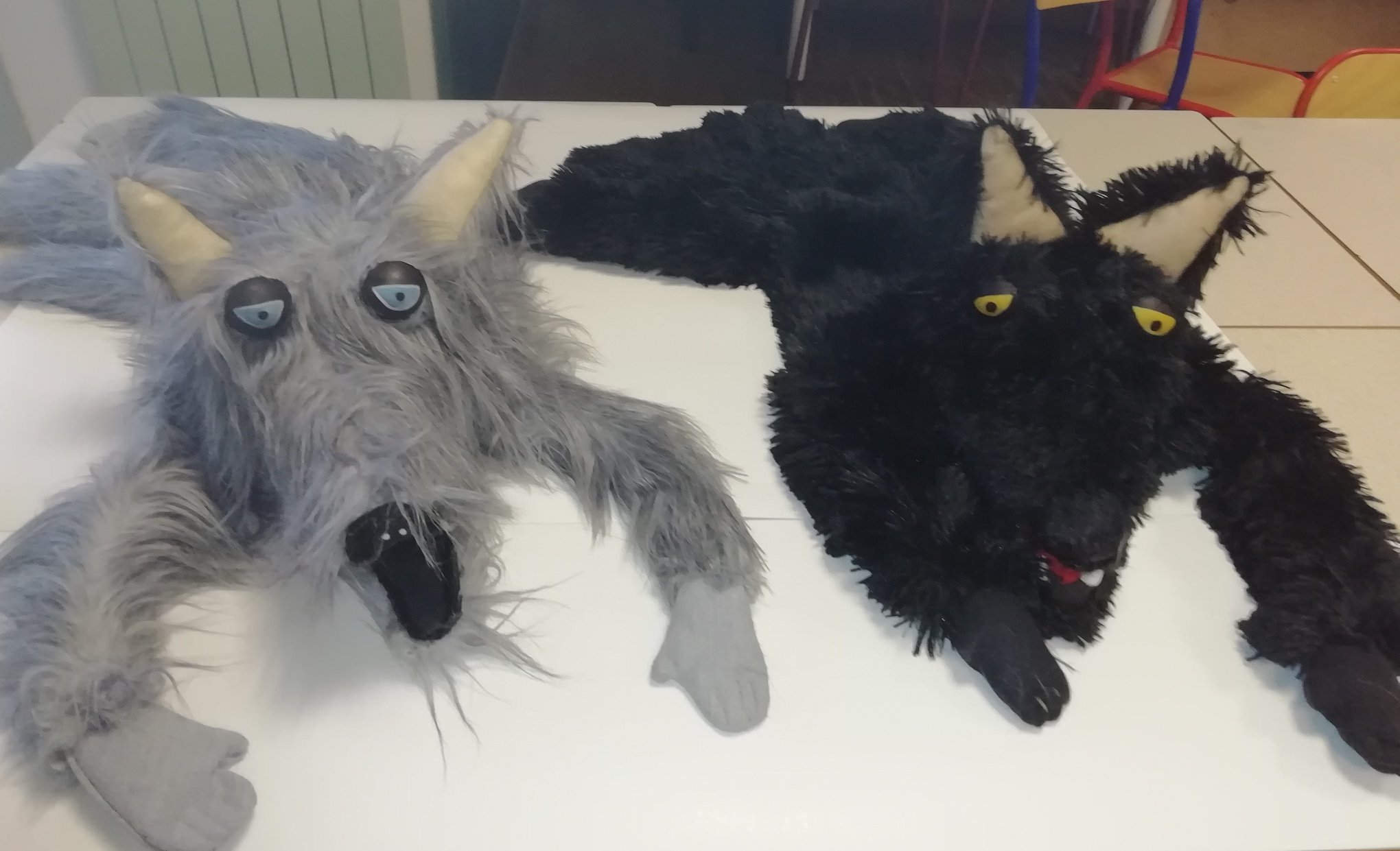 les 2 loups en recyclé