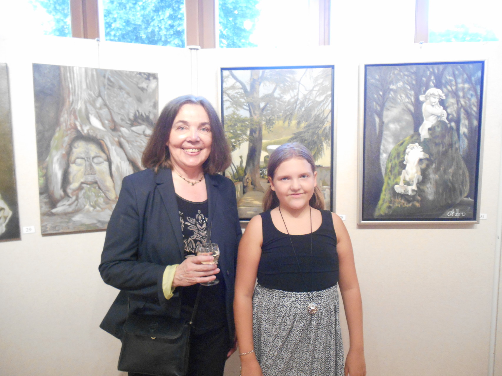 Frau Cornelia Hagen-Fuchs - ihre Vernissage mit wunderschönen Bildern - 26.6.2014