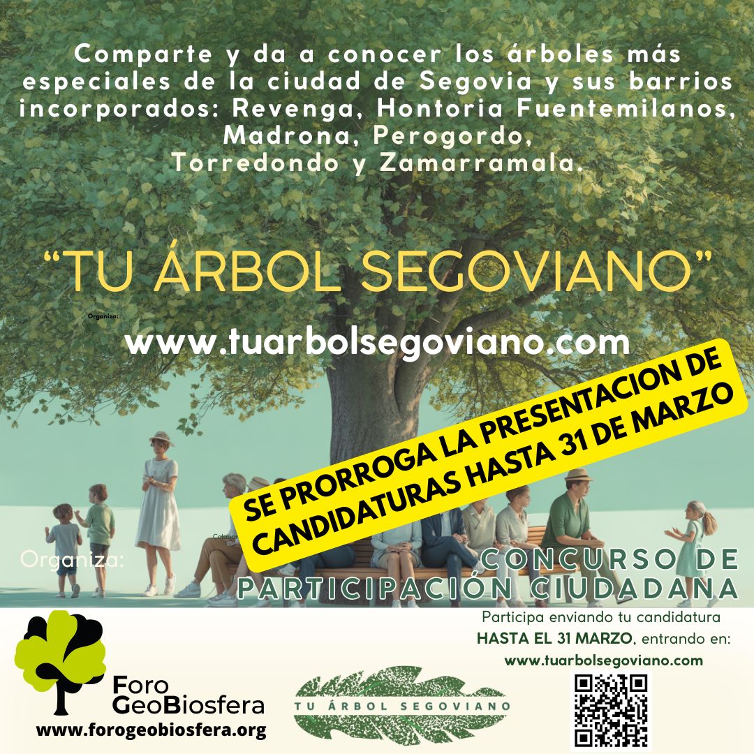 Ampliado el plazo de presentación concurso "Tu árbol segoviano"