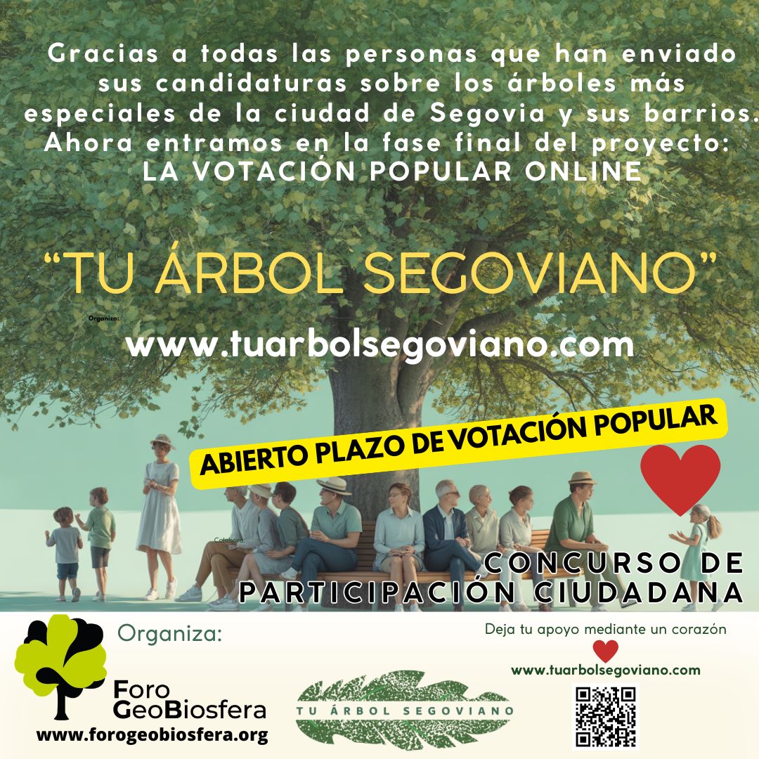 Foro Geobiosfera abre a la participación ciudadana la elección de los árboles candidatos de "Tu Árbol Segoviano"
