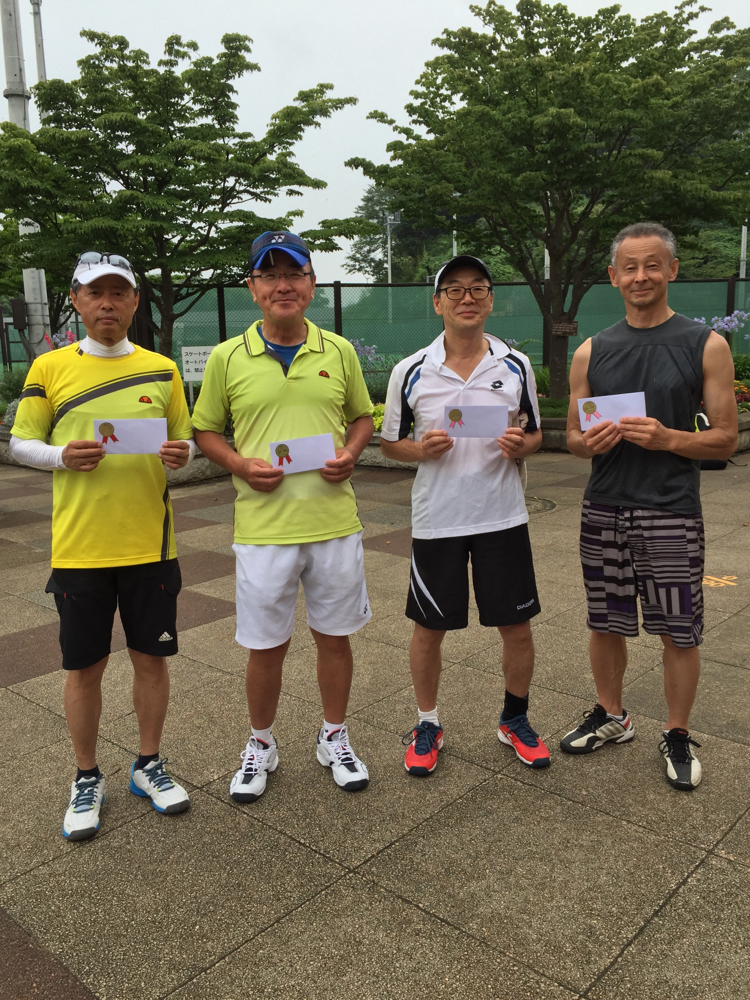 60歳の部 優勝 一志 藤田 準優勝 柴田 立花