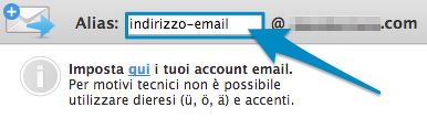 Attivare alias