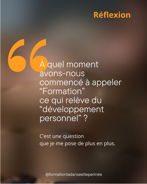 Développement personnel ou formation, la grande confusion