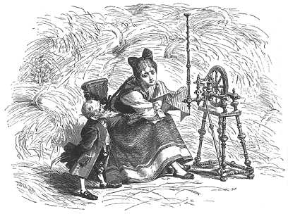 Illustration aus  José Sánchez Biedma: Cuentos escogidos de los Hermanos Grimm, 1879)