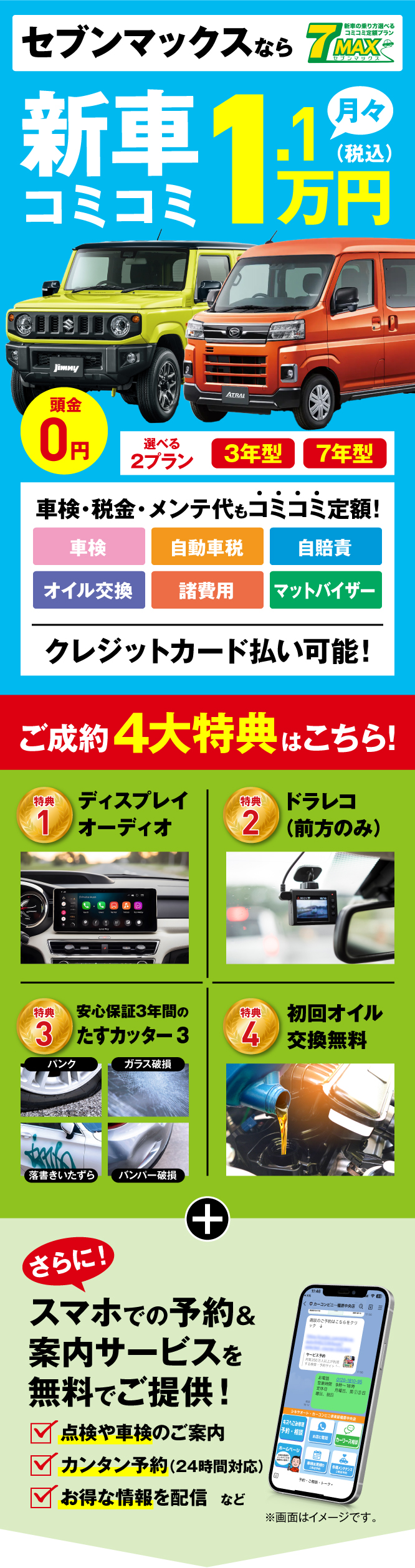 新車,コミコミ1万円,シキヤオート