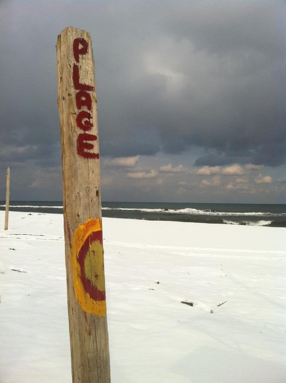 La plage…