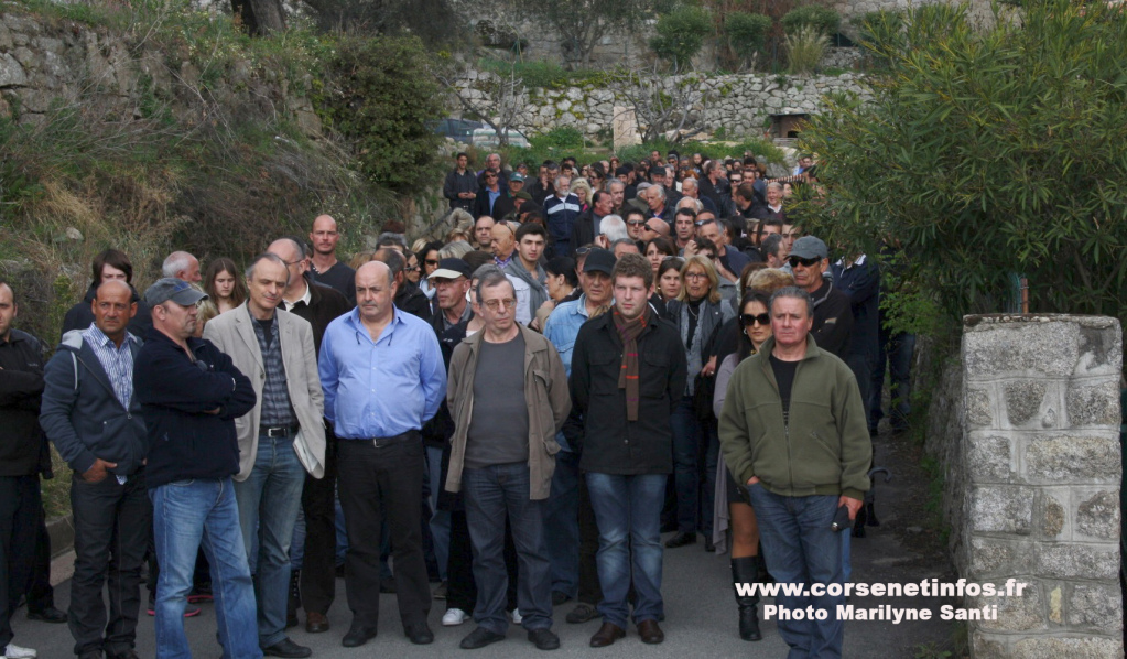 Plus de 150 personnes se sont rassemblées pour soutenir Guy et Alain Orsoni