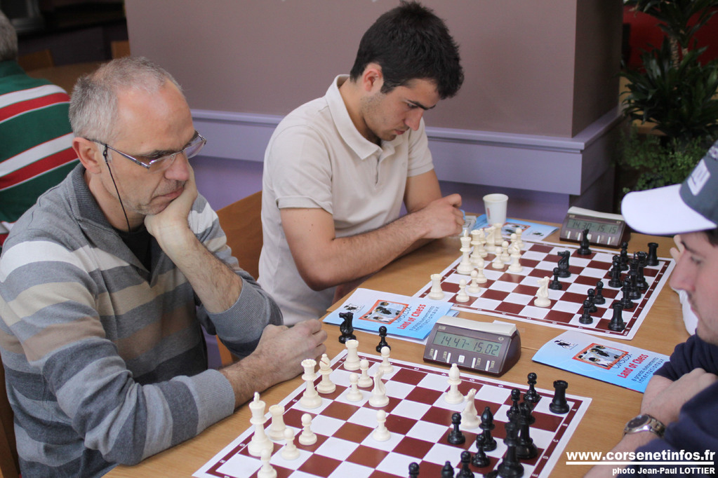 Grande concentration des joueurs
