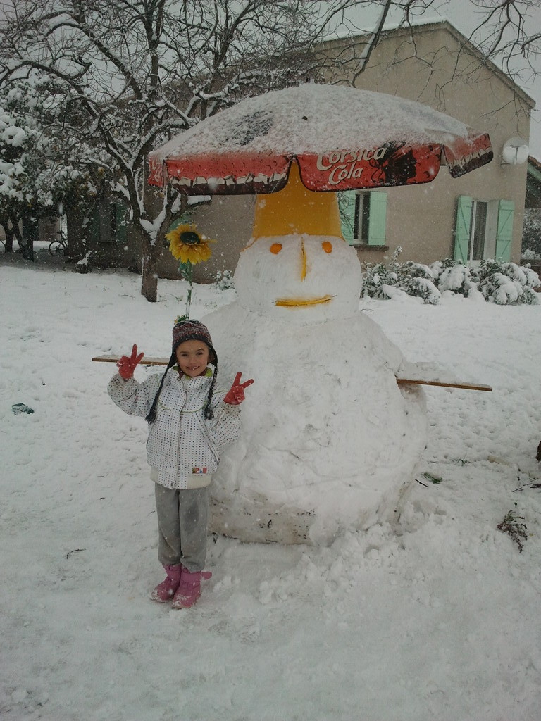 Bonhomme de neige à Borgo