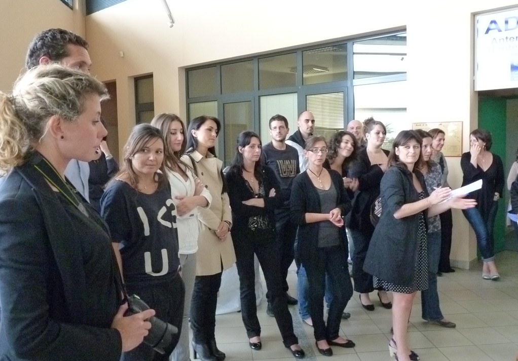 Les applaudissements pour les trois lauréats