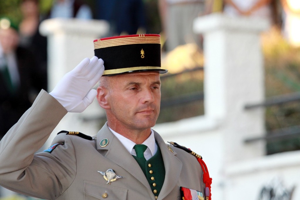 Le colonel Plessy, chef de corps du 2e REP