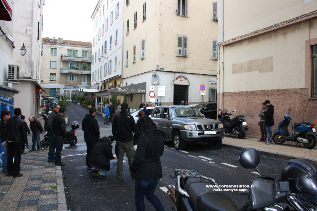 Sur les lieux de l'explosion