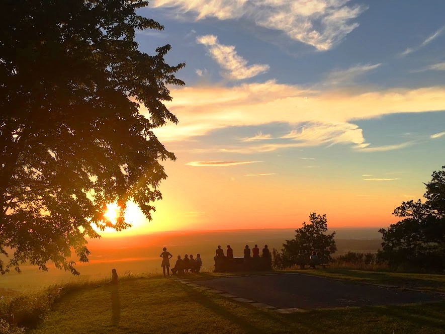 Sonnenuntergang auf dem Schwanberg mit Gabriele Haage