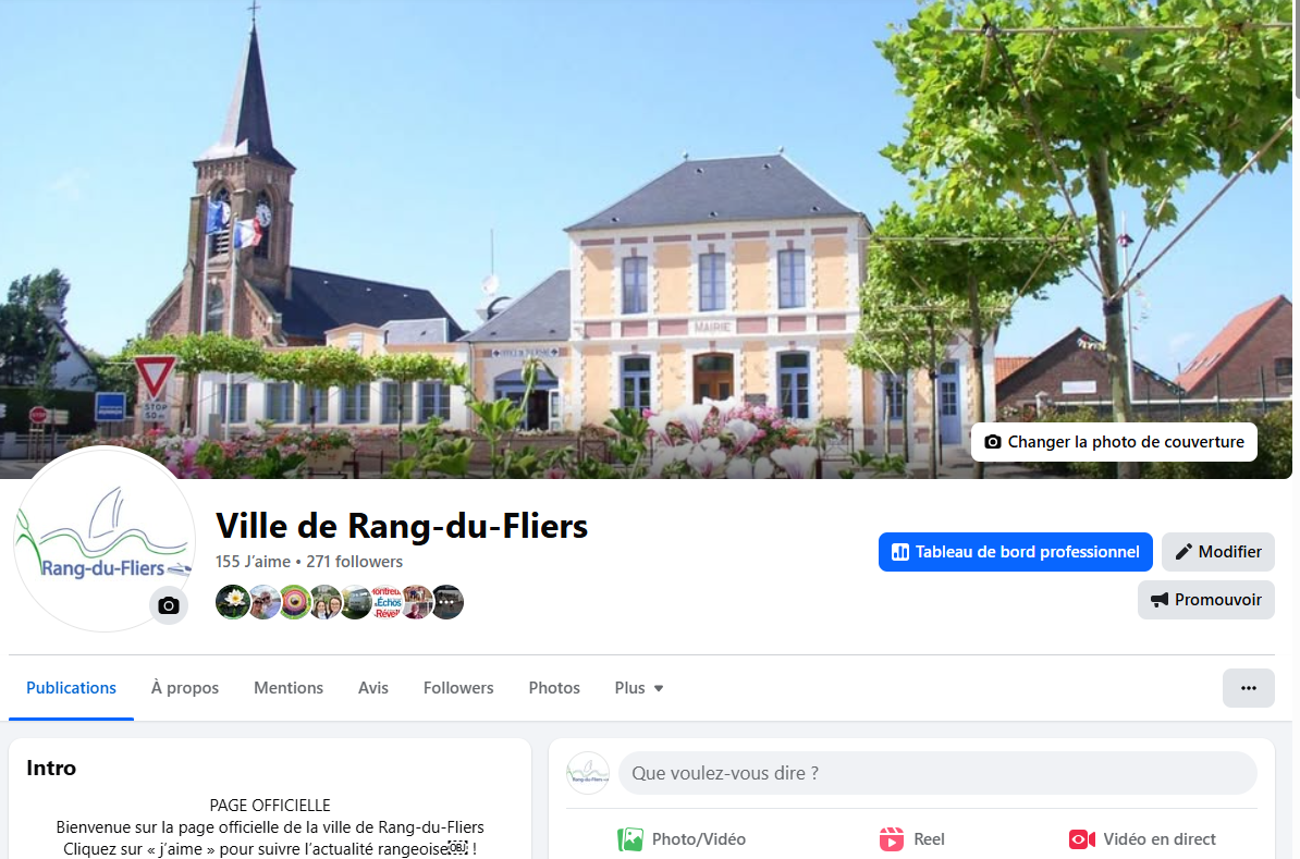 Page Facebook  :Ville Rang-du-Fliers