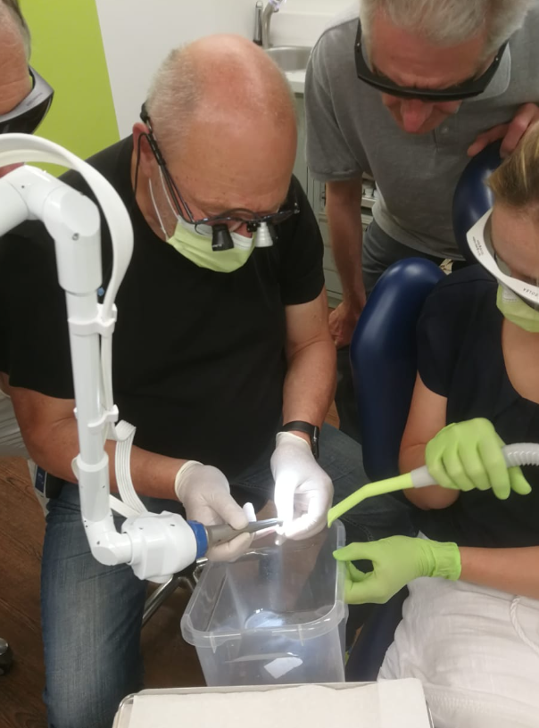 Klinische Demonstration der Laserwirkung