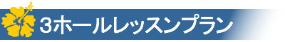 3ホールレッスンプラン