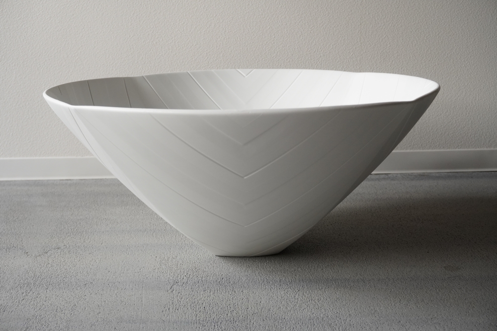 白磁　鉢　庄村健 白磁 鉢 庄村健