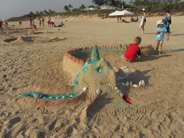 Sandcastle Competition - that was our Dragon