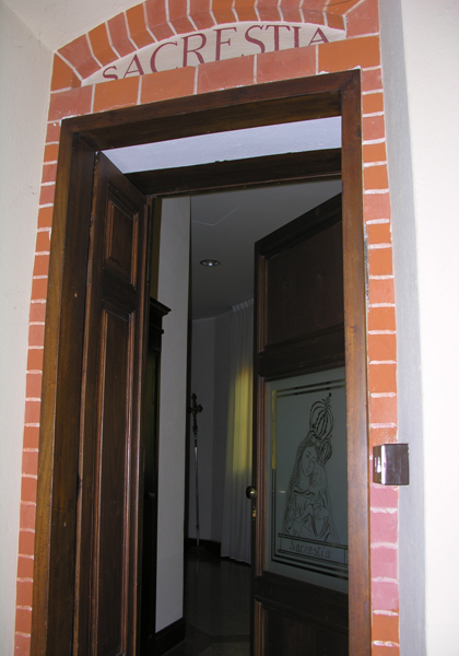INGRESSO NUOVA SACRESTIA