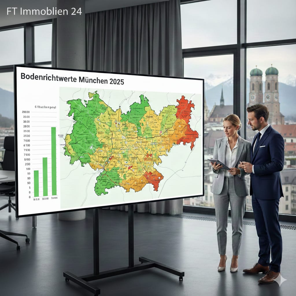 Bodenrichtwerte München 2025: Aktuelle Grundstückspreise für alle 23 Stadtteile & 16 Umlandgemeinden