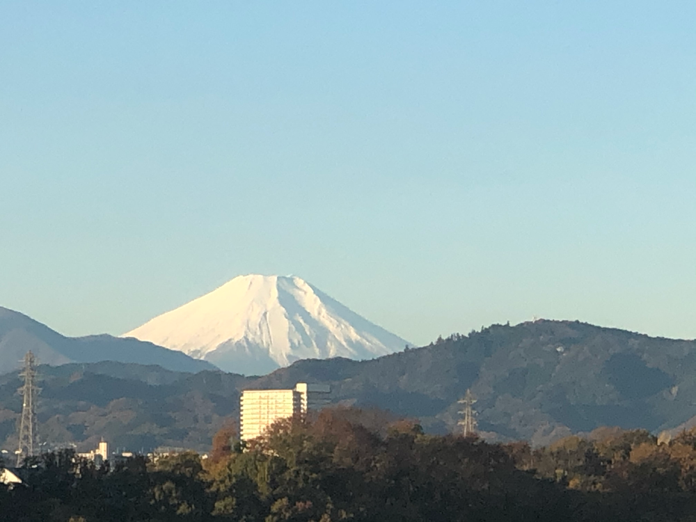 朝の富士山