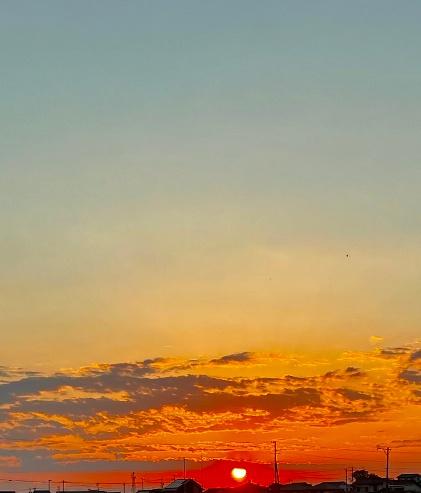 信州の夕焼け