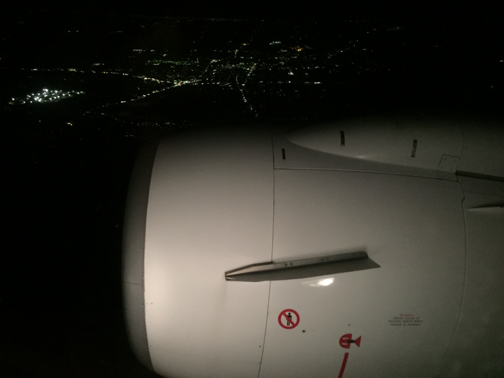 羽田空港着陸