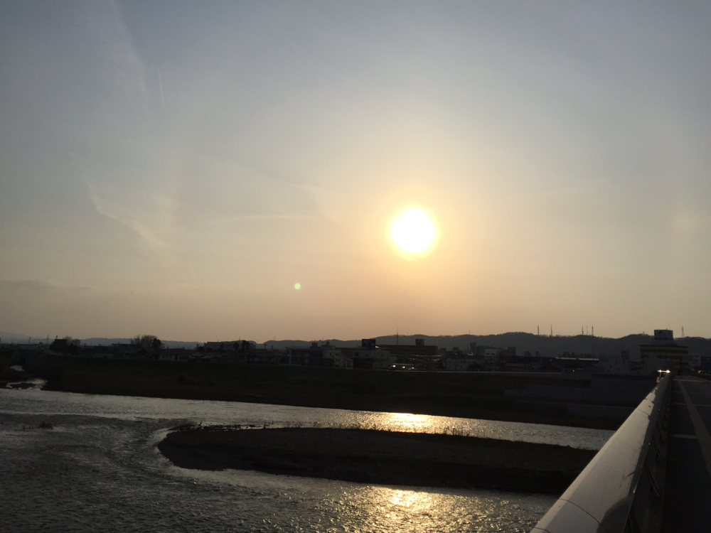 富山の夕暮れ