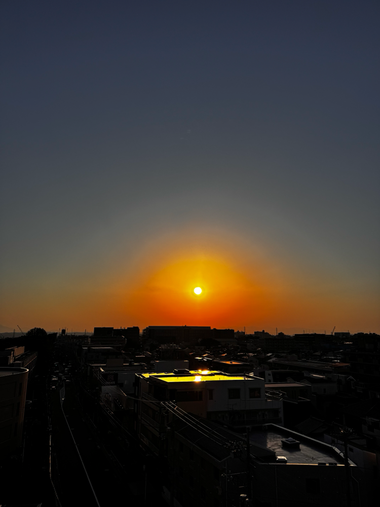 皐月初日の夕景
